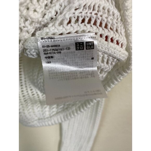 Uniqlo x Lemaire White Open Knit Sweater Size Large Long sleeve Minimalist - Picture 7 of 14